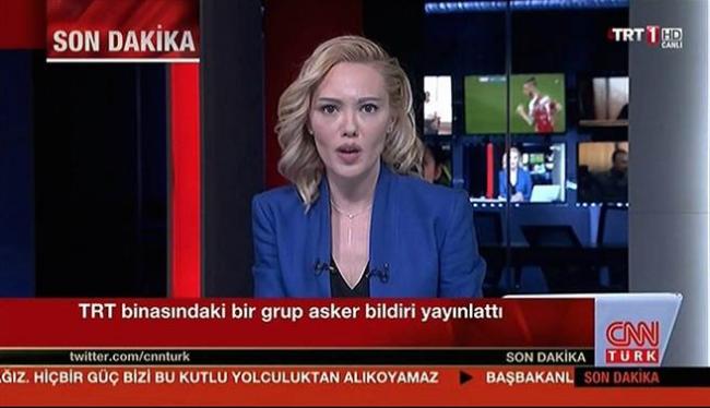 土耳其政变 女主播被叛军枪指逼念稿