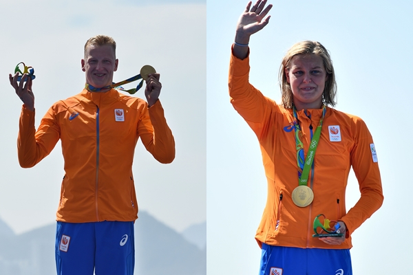 10公里马拉松泳赛 荷兰男女选手双双夺冠