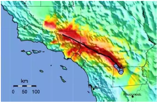 加州地震断层连接 恐南北同震