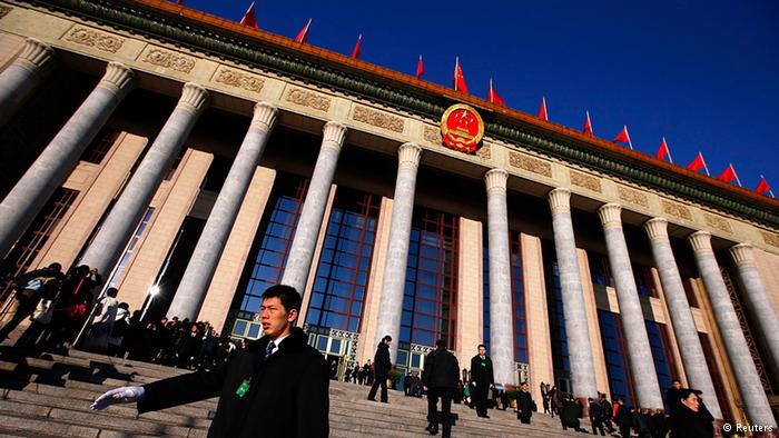 China Nationaler Volkskongress in Peking Halle auen (Reuters)
