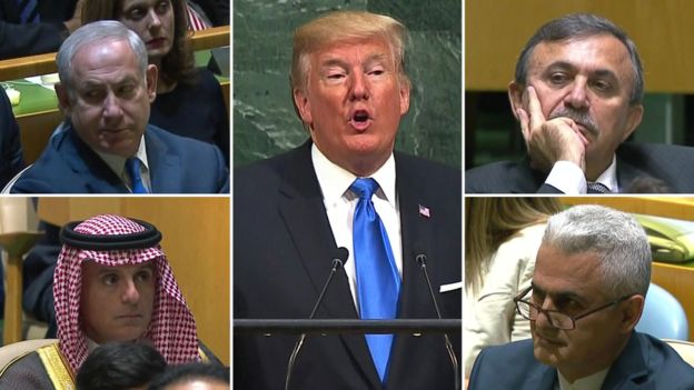 川普首次联合国演讲 遭多国领袖批评