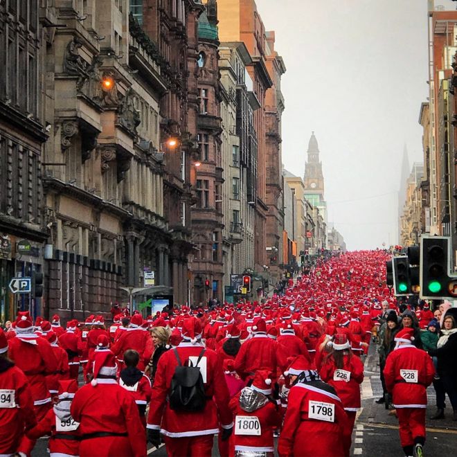 Glasgow Santa dash