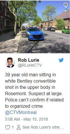 惨不忍睹:男子坐豪车遭射杀 车门被染红