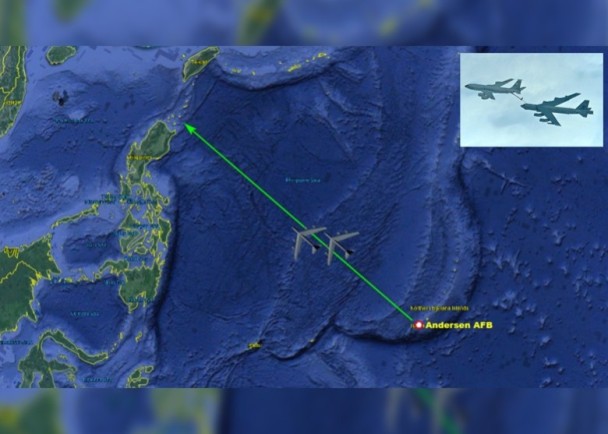 中国轰6K部署岛礁  美军B52轰炸机赴南海