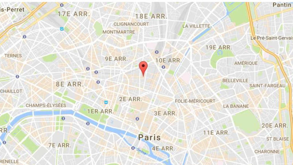 巴黎十区地图12062018 DR网络照片