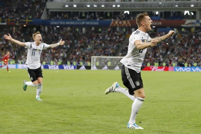 德国伤停补时绝杀入球 2比1险胜瑞典