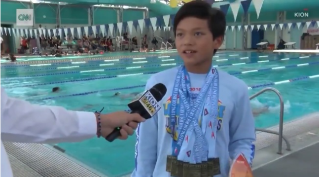 牛：加州10岁男童打破飞鱼1995年纪录