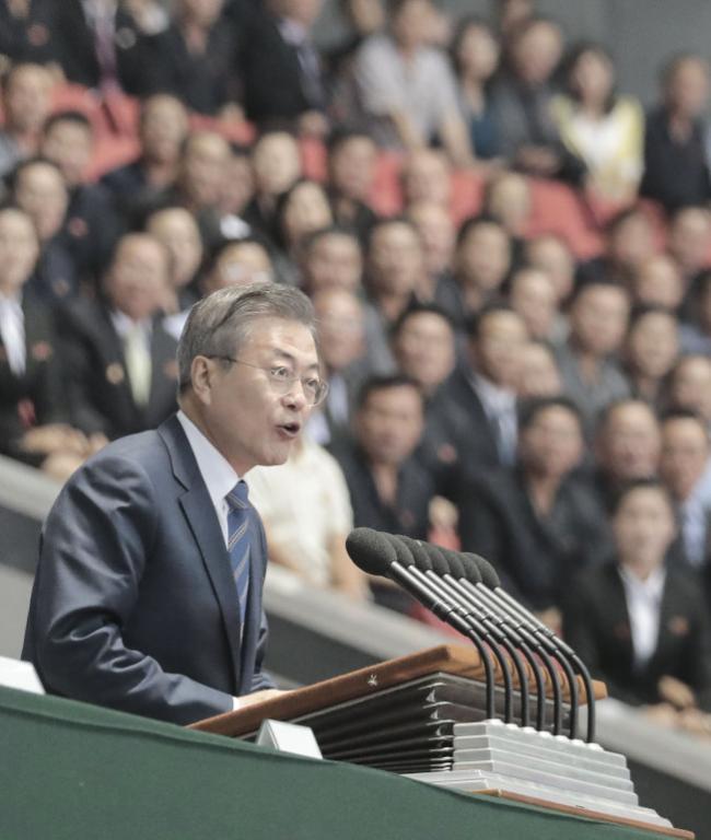 韩总统首对朝民众讲话 文在寅说了7分钟