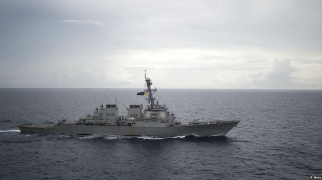 美舰再次驶入南中国海争议岛屿12海里