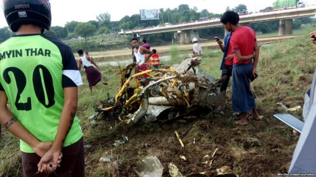 中国制造的战机在缅甸再次坠毁