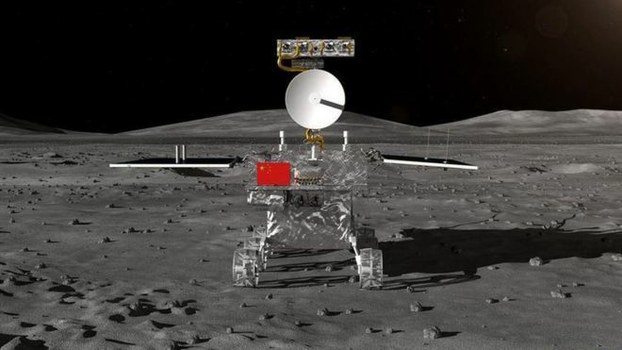 中国“嫦娥四号”探测器登月。（Public Domain）