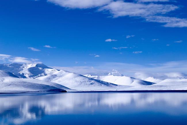 看蓝色的冰封何必去贝加尔湖去西藏就够了