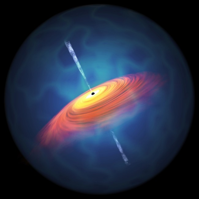 130亿光年外 发现100个超大黑洞