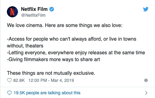 好莱坞不想让Netflix参评奥斯卡 获警告