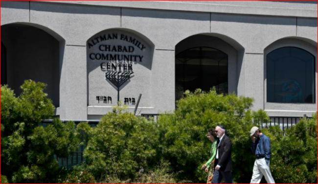 加州一犹太教堂突发枪击