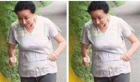 54岁刘嘉玲晨跑被拍 素颜的她像普通老太