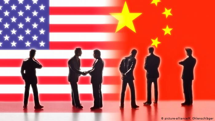 Symbolfoto Handelsbeziehungen zwischen USA und China (picture-alliance/K. Ohlenschläger)