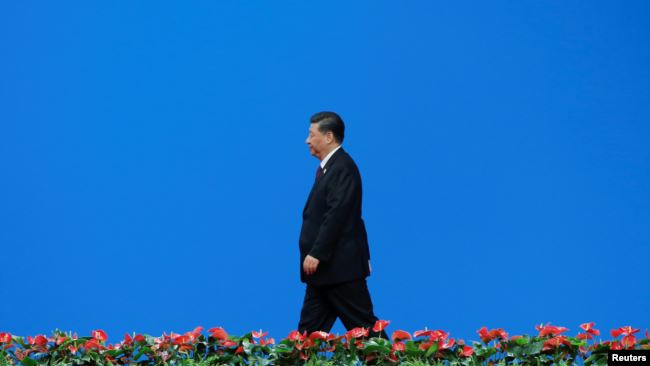 中国国家主席习近平2019年5月15日在北京出席亚洲文明对话大会。