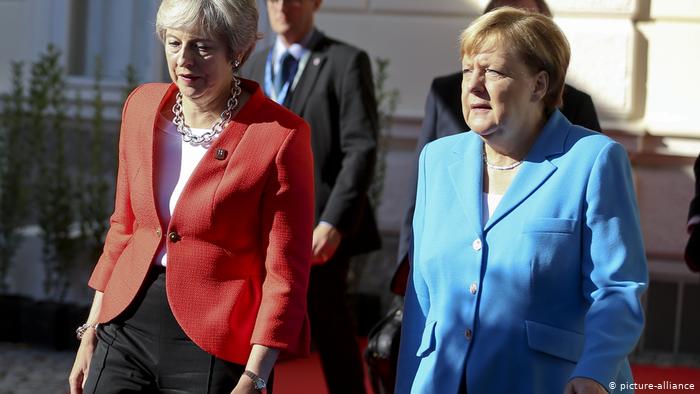 Ã–sterreich, Salzburg, Gipfel, May, Merkel (picture-alliance)