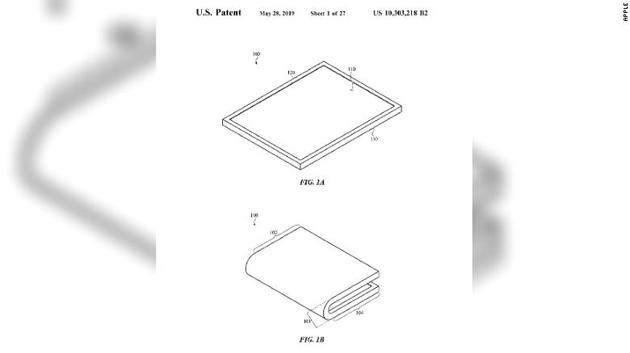 苹果获折叠屏专利 或明年出折叠iPhone
