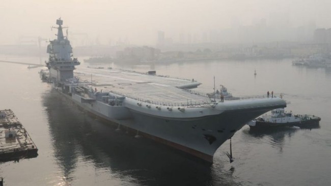 中共“国产航母”油耗惊人 巡航4天必须返港