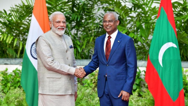 印度总理访马尔代夫 加强投资制衡中国影响力