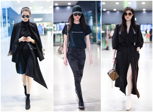 黑衣造型总穿不出亮点 跟刘雯何穗学时尚小心机