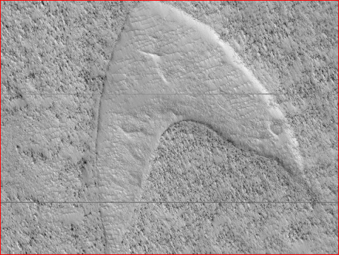 NASA火星发现神秘图案