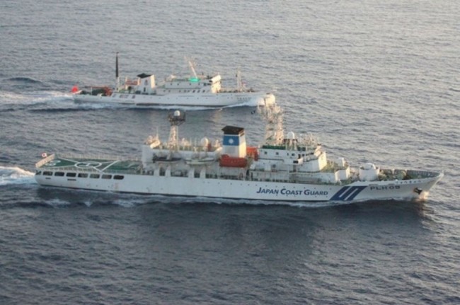 中国海调船现身钓鱼台海域 日本抗议