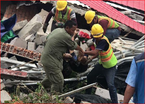 柬埔寨中资大楼倒塌  5名中国人被起诉