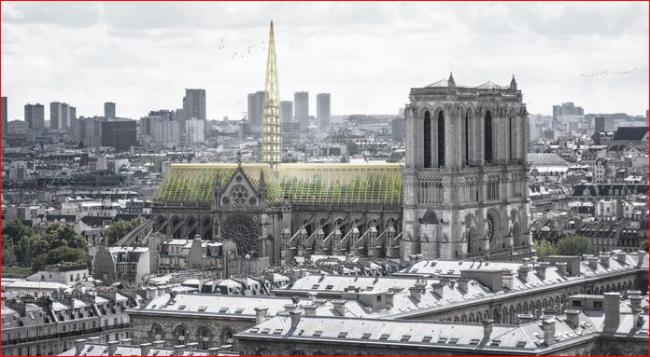 空中花园？巴黎圣母院重建搁浅