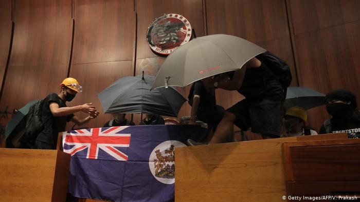 Hongkong Strmung Parlamentsgebäude (Getty Images/AFP/V. Prakash)