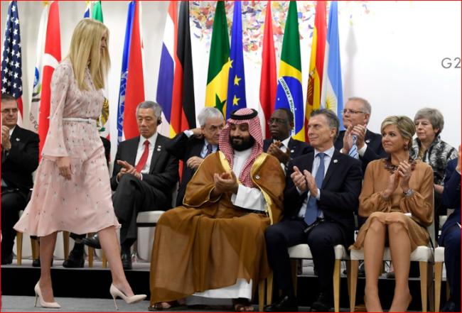 伊万卡意再白宫  G20“公主外交”遭围攻