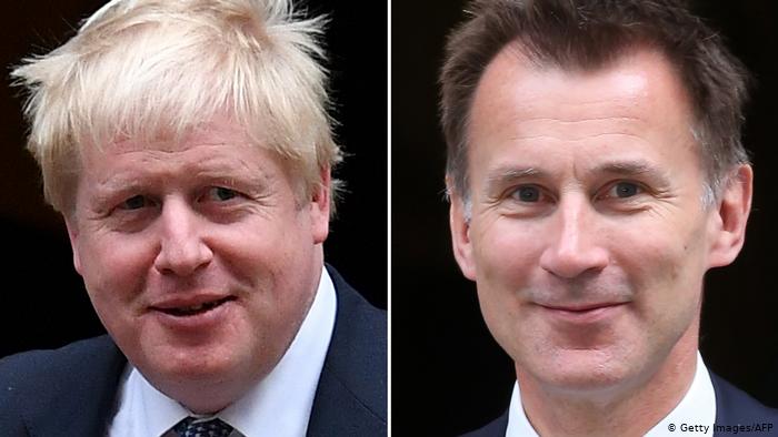 Bildkombo Boris Johnson und Jeremy Hunt (Getty Images/AFP)