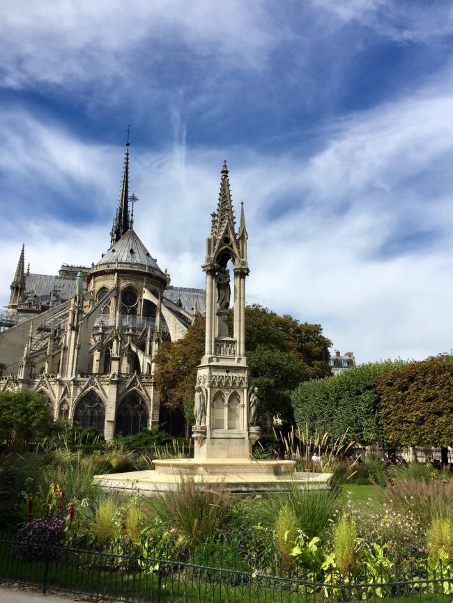 巴黎圣母院：去年和今年夏天