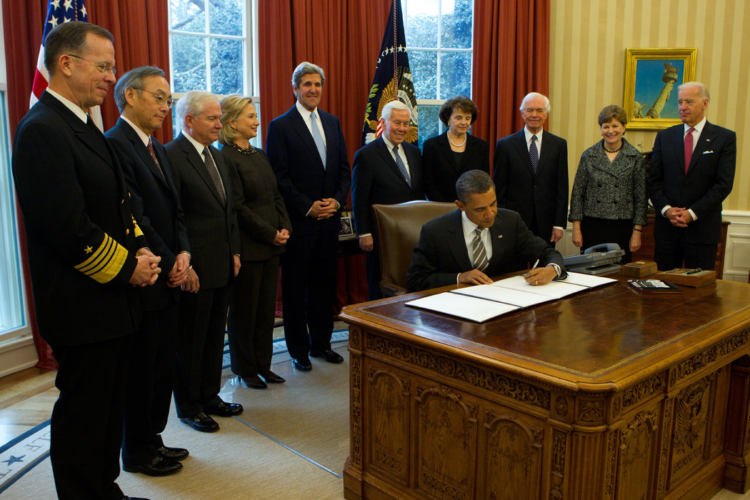 贝拉克·奥巴马总统于2011年签署了《新开始条约》。