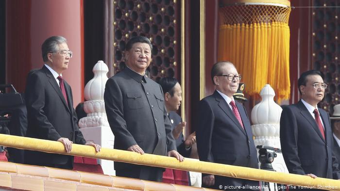 Peking Parade 70 Jahre Volksrepublik China Ansprache Xi (picture-alliance/AP Images/The Yomiuri Shimbun)