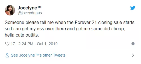 加拿大Forever 21破产后清仓大甩卖已开始