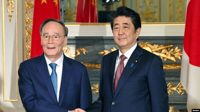 日首相要求北京就扣押日本公民案采取积极行动