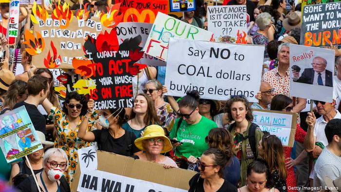Australien Sydney Studenten Anti Regierungsproteste Buschfeuer (Getty Images/J. Evans)