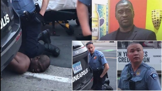 黑人男子被白人警察跪颈惨死 四警被炒 市长道歉