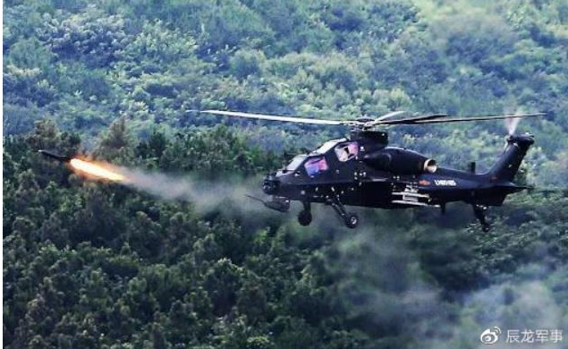 号称中国版地狱火 直-10直升机试射新型导弹