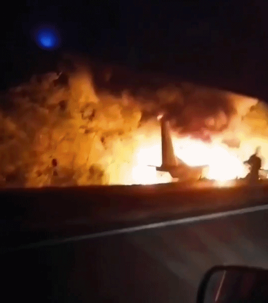 乌克兰一架军机在东部哈尔科夫坠毁，机毁人亡