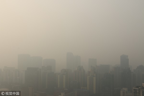 中国空气污染仍严峻 一半以上城市质量不达标