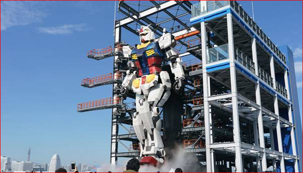 超震撼 日本18米巨型机器人亮相