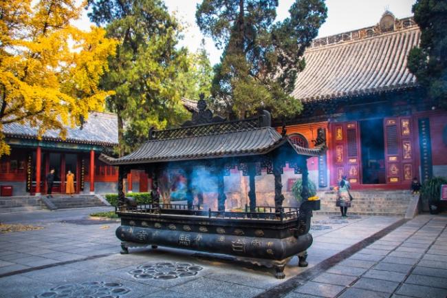 河南洛阳白马寺 建有众多异域佛教建筑
