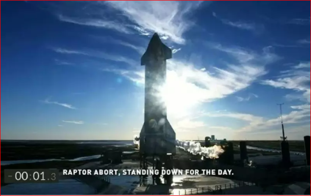 倒数关头停在最后一秒  SpaceX星舰试飞告吹