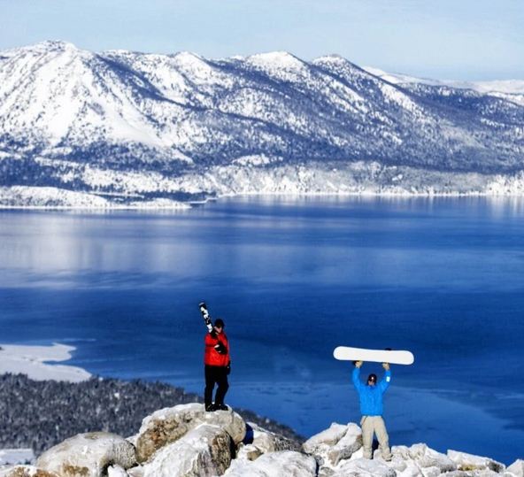 美国滑雪场头号集中地 全美最大高山湖泊