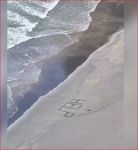 男子冲浪被巨浪卷到无人岛 写下“1字”奇迹获救