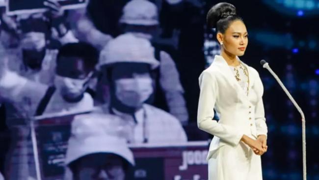 万国小姐总决赛 缅甸美女含泪呼吁国际社会援助